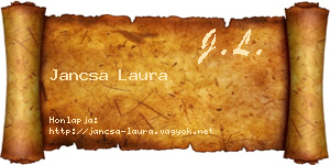 Jancsa Laura névjegykártya
